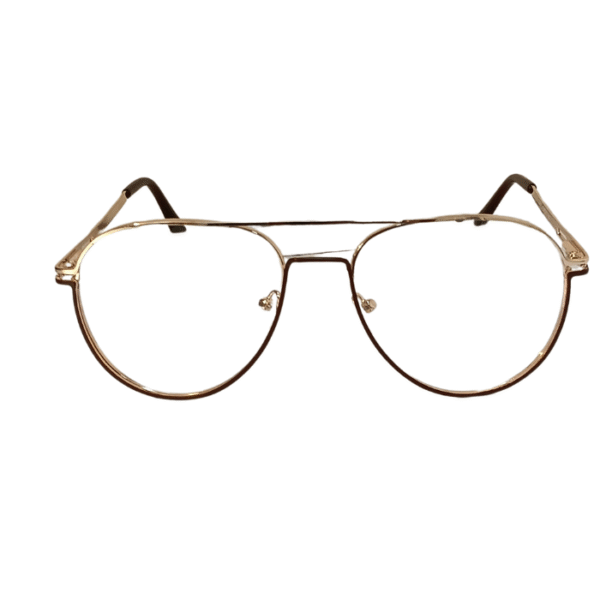Luckin Gold Rim Round Eyeglass