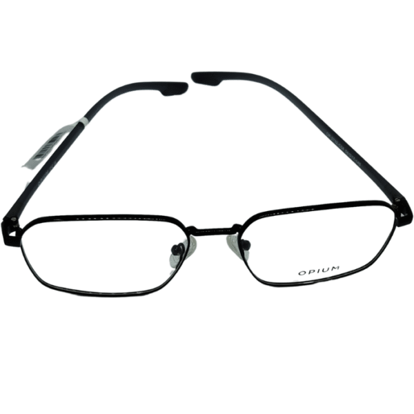 Opium Black Full-Rim Eyeglasses Frame with Adjustable Nose Pads
